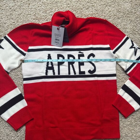 Perfect Moment Apres Ski Sweater XL Merino Wool Base Layer Red White XL NWT - Picture 8 of 9